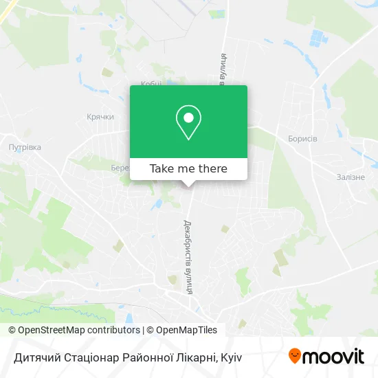 Дитячий Стаціонар Районної Лікарні map