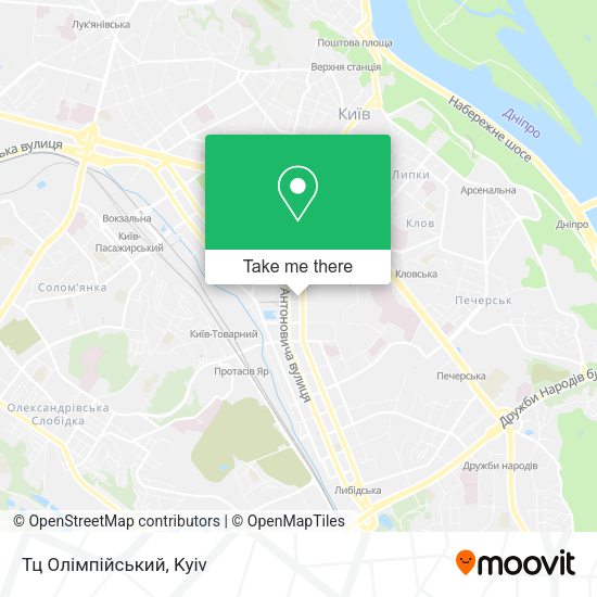 Карта Тц Олімпійський