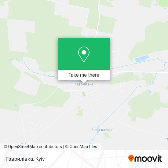 Карта Гаврилівка