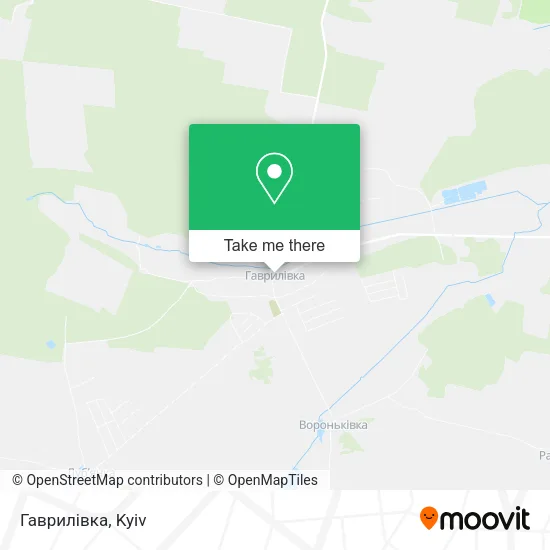 Карта Гаврилівка
