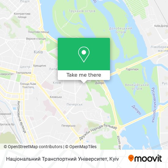 Національний Транспортний Університет map