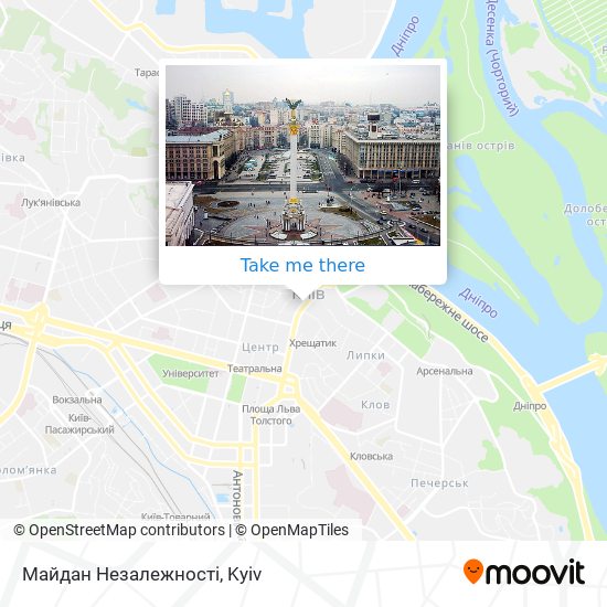 Майдан Незалежності map