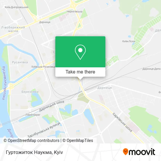 Карта Гуртожиток Наукма