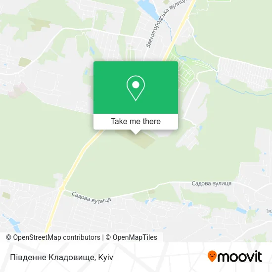 Карта Південне Кладовище