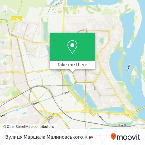 Вулиця Маршала Малиновського map