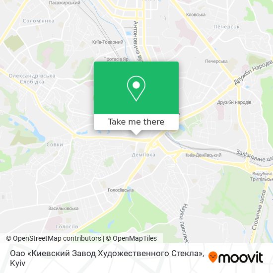Оао «Киевский Завод Художественного Стекла» map