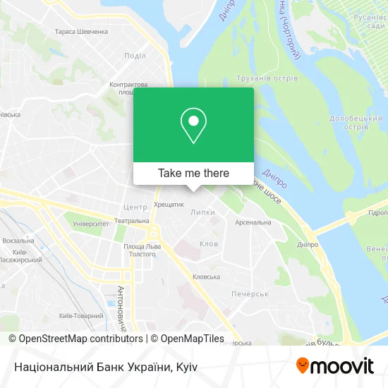 Карта Національний Банк України