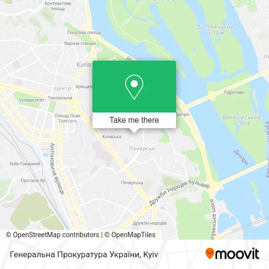 Карта Генеральна Прокуратура України