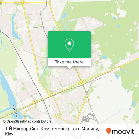 1-Й Мікрорайон Комсомольського Масиву map