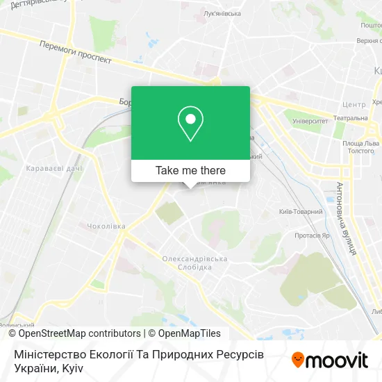 Карта Міністерство Екології Та Природних Ресурсів України