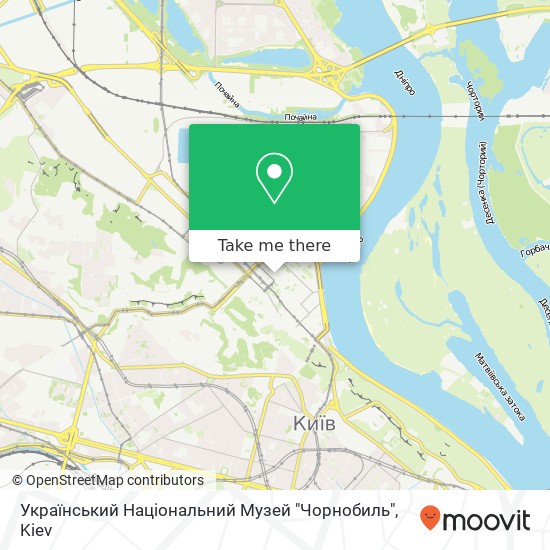 Український Національний Музей "Чорнобиль" map