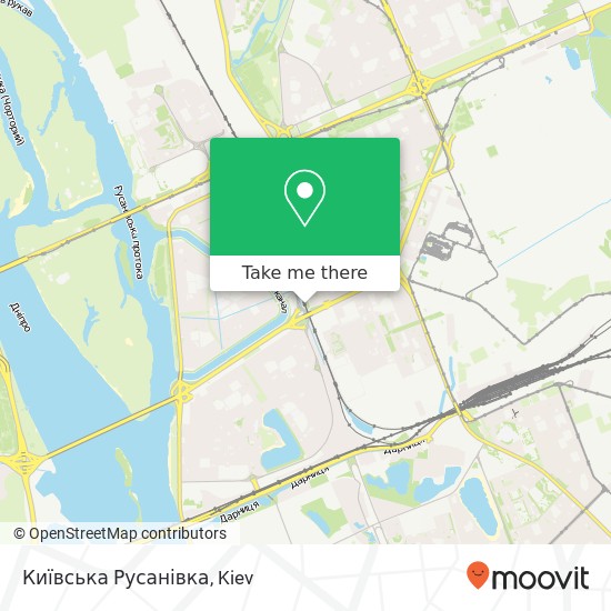 Київська Русанівка map