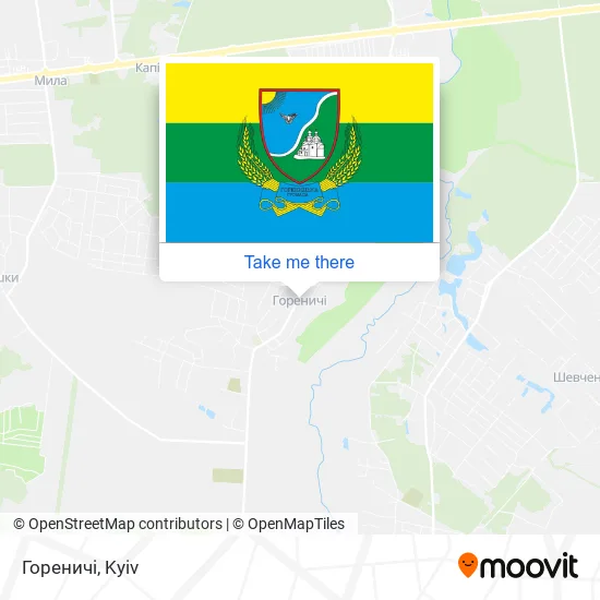 Гореничі map