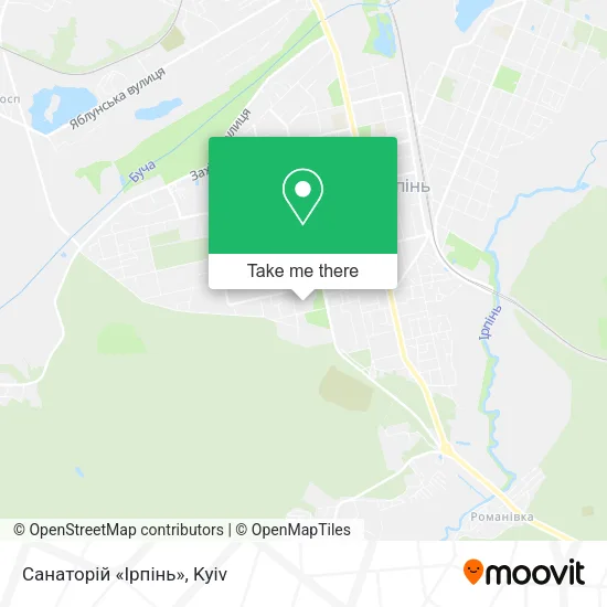 Карта Санаторій «Ірпінь»