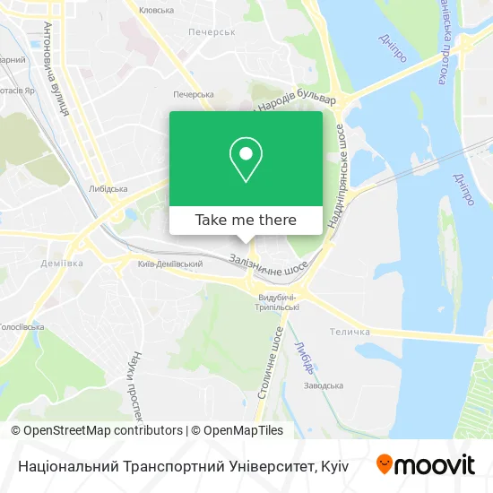 Національний Транспортний Університет map