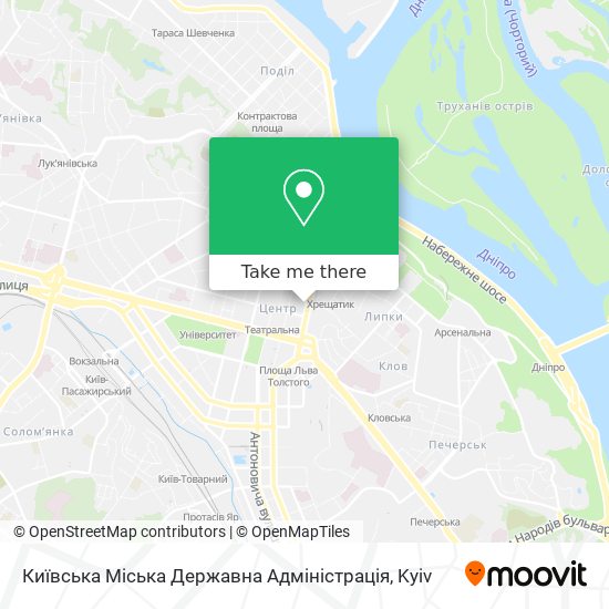 Київська Міська Державна Адміністрація map