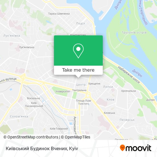 Київський Будинок Вчених map