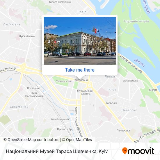 Національний Музей Тараса Шевченка map