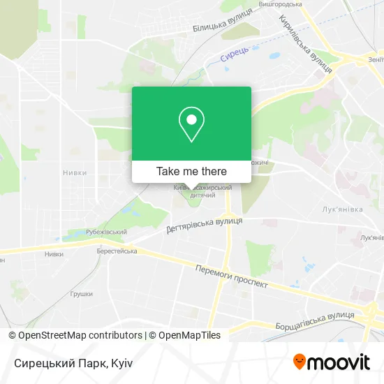 Сирецький Парк map