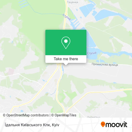 Карта Їдальня Київського Кпк