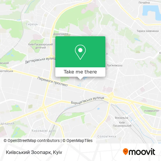 Київський Зоопарк map