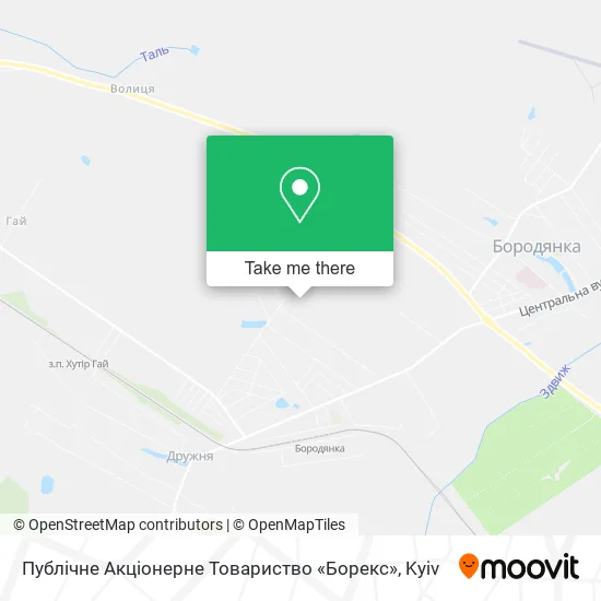 Публічне Акціонерне Товариство «Борекс» map
