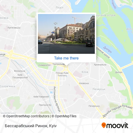 Карта Бессарабський Ринок