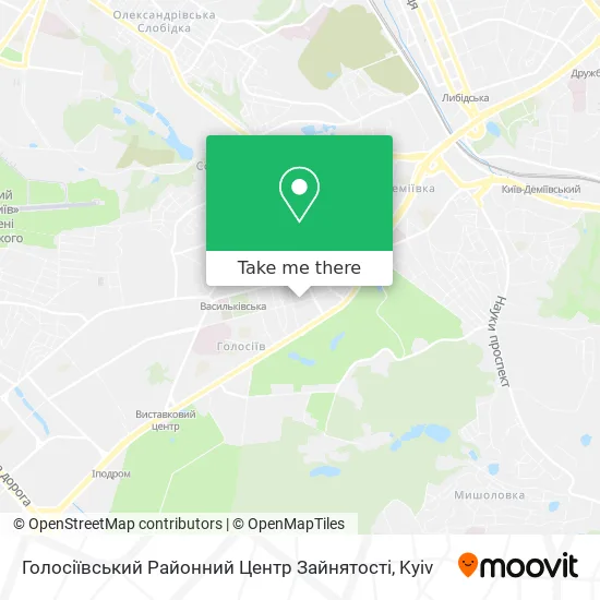 Голосіївський Районний Центр Зайнятості map