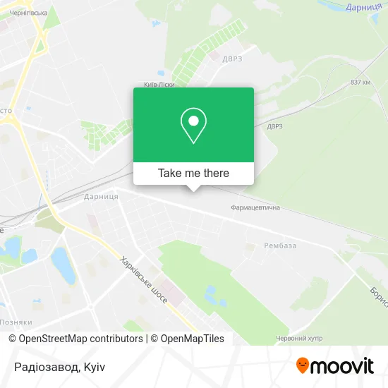 Карта Радіозавод