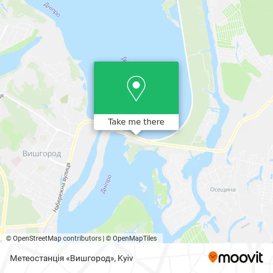Метеостанція «Вишгород» map