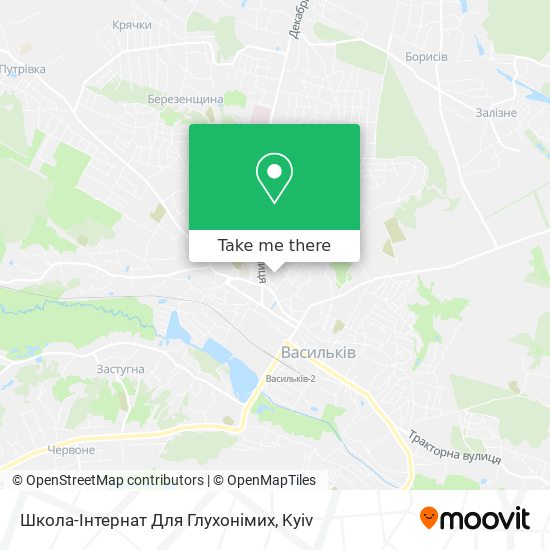 Карта Школа-Інтернат Для Глухонімих