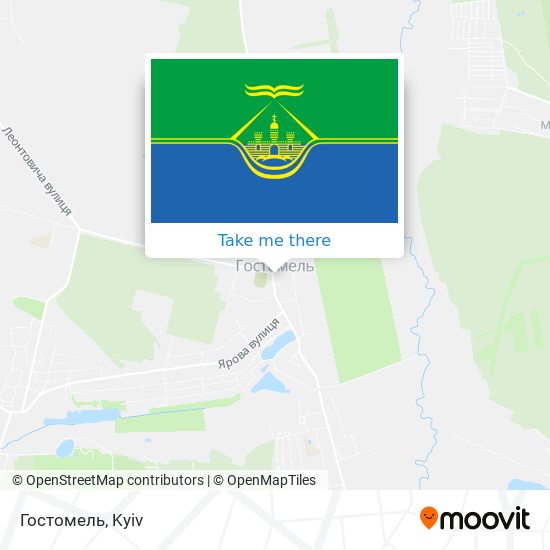 Гостомель map