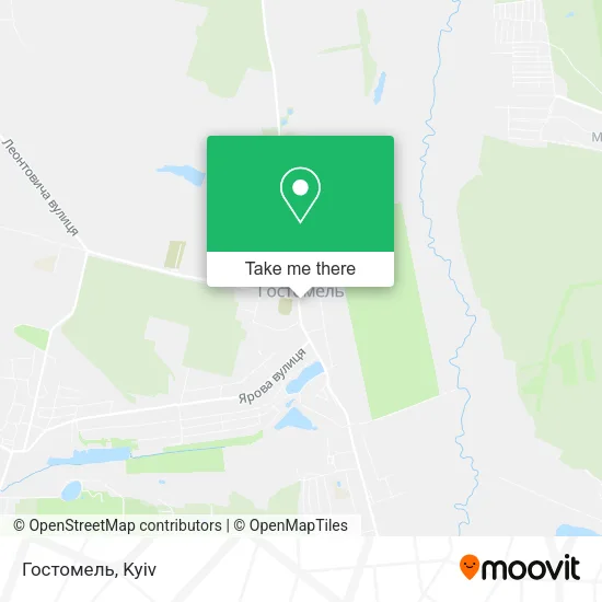 Гостомель map