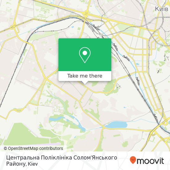 Центральна Поліклініка Солом'Янського Району map