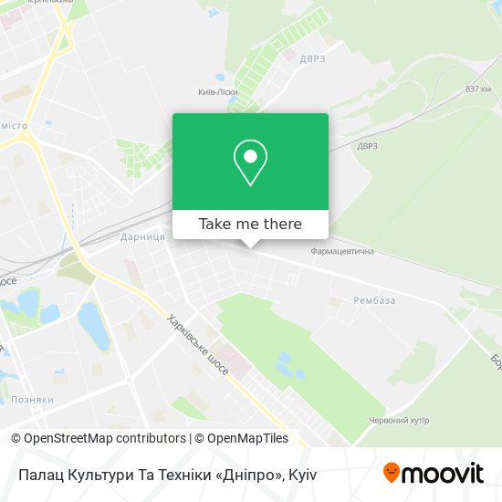 Палац Культури Та Техніки «Дніпро» map