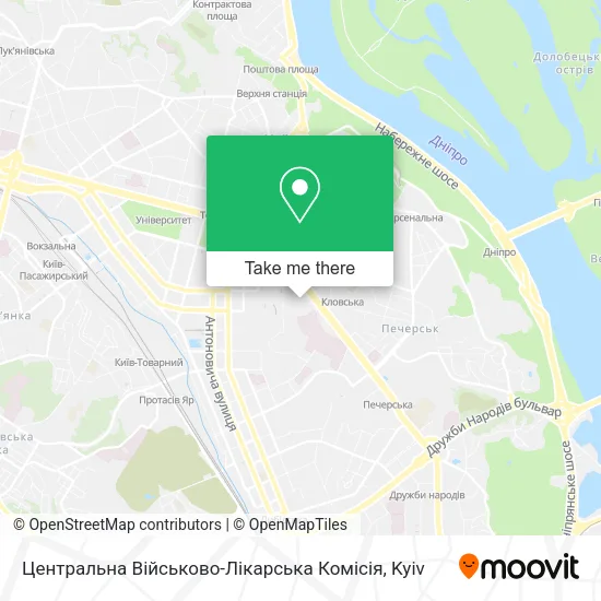 Карта Центральна Військово-Лікарська Комісія