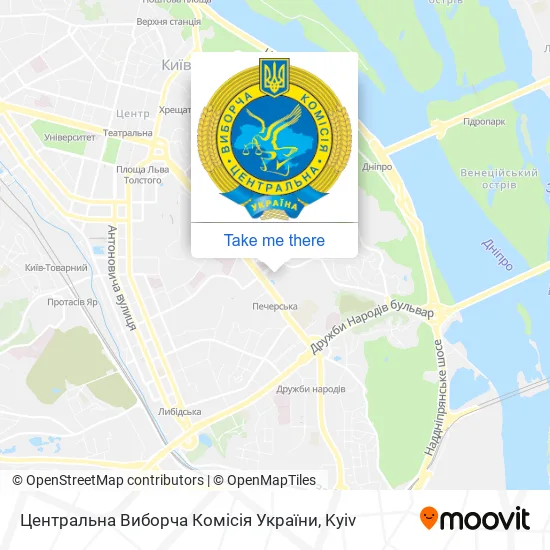 Центральна Виборча Комісія України map