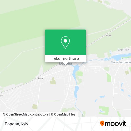 Борова map