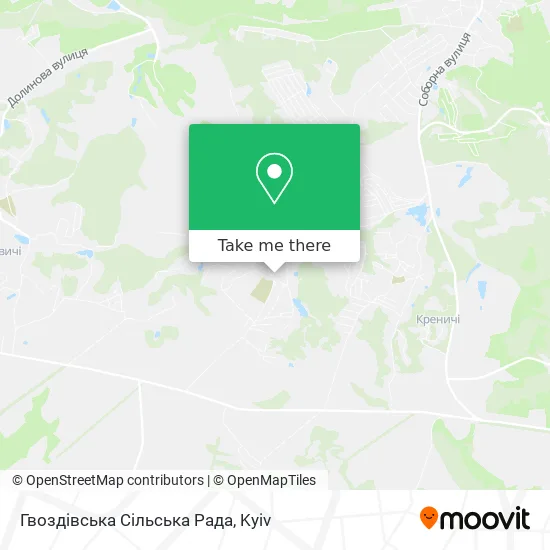 Гвоздівська Сільська Рада map
