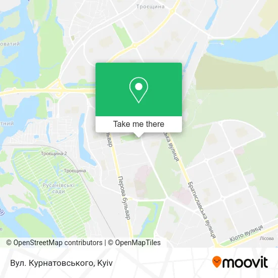 Карта Вул. Курнатовського