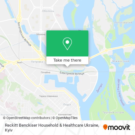 Reckitt Benckiser Household & Healthcare Ukraine map