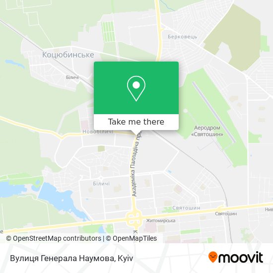 Карта Вулиця Генерала Наумова