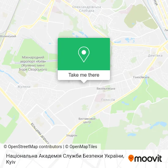 Карта Національна Академія Служби Безпеки України