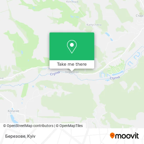 Березове map