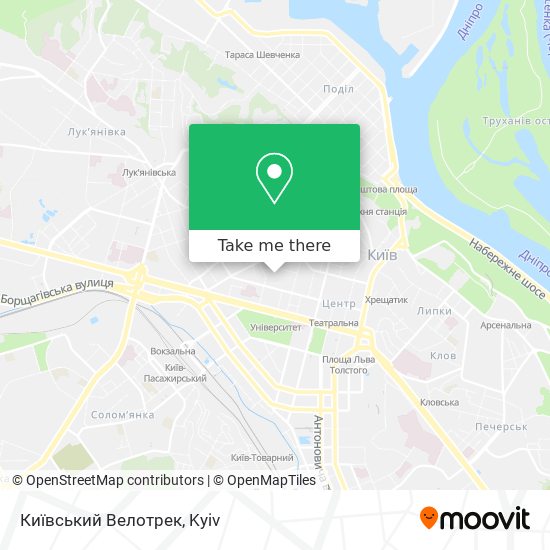 Карта Київський Велотрек