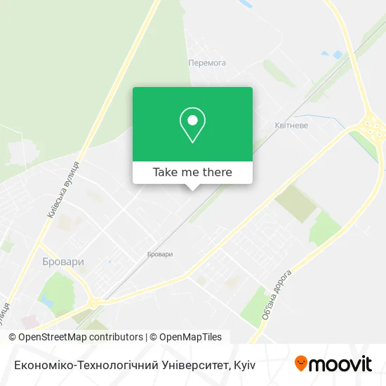 Карта Економіко-Технологічний Університет
