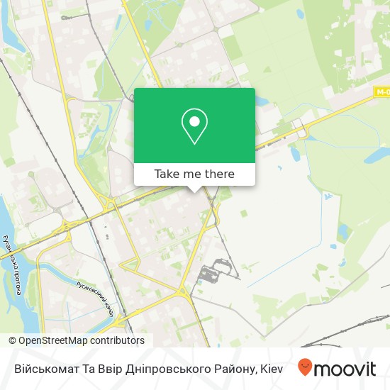Військомат Та Ввір Дніпровського Району map