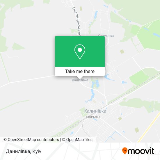 Карта Данилівка