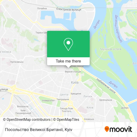 Карта Посольство Великої Британії
