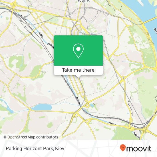 Parking Horizont Park map